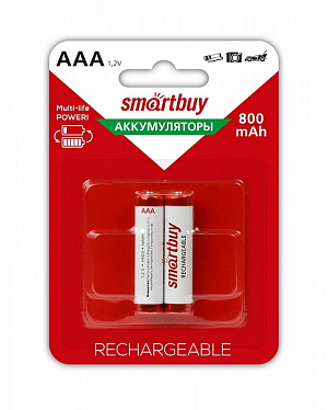 Аккумулятор AAA SmartBuy 800mAh 2BL 1шт