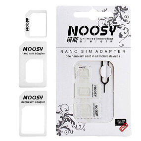 Набор адаптеров NanoSim/microSim + ключ